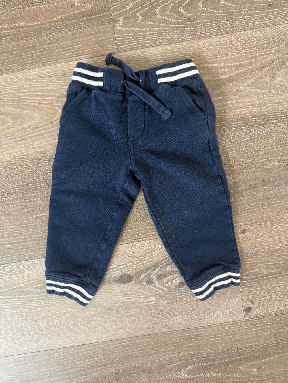 Gymboree Boys Navy Joggers with Striped Cuffs Size 2T